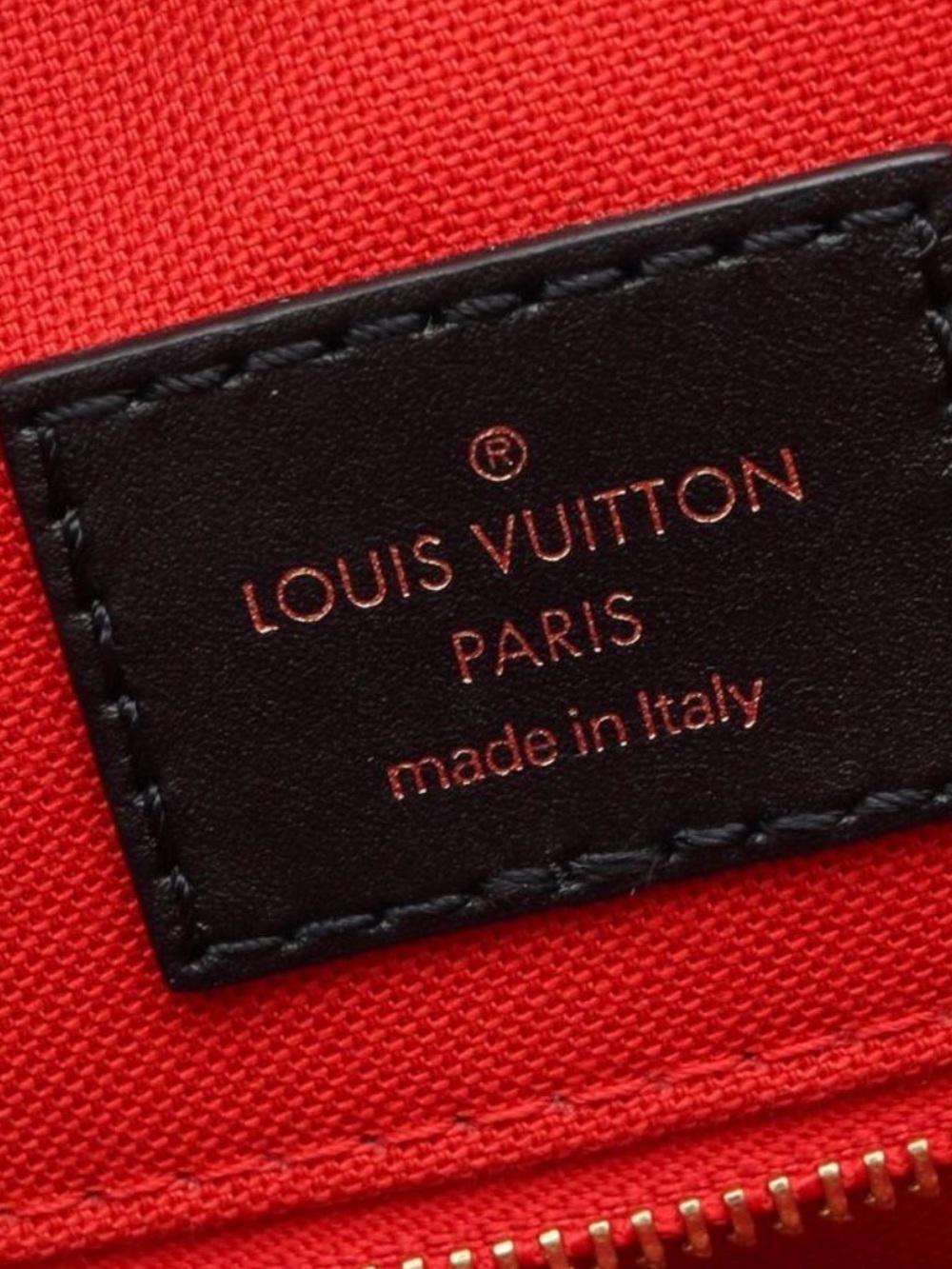 Louis Vuitton OnTheGo GM Monogram Reverse Tote Brown/Tan Red Interior + insert. - Picture 9 of 13